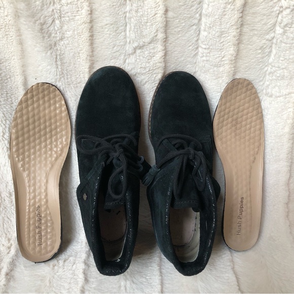 Hush Puppies black sparkle chukka desert boots - women’s size 7 - Picture 8 of 9